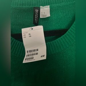 Emerald green H&M sweater